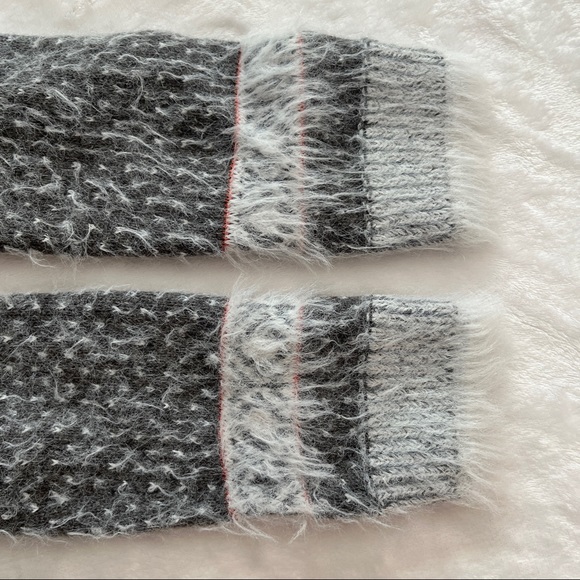 Sleeping On Snow Anthropologie Faroe Off The Shoulder Sweater Small Gray Wool - Picture 6 of 10